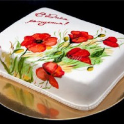 Украшение тортов из мастики – как сделать роспись, рисуем на торте из мастики