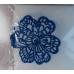 Кружево из айсинга Аленький цветочек 7 шт (синий)