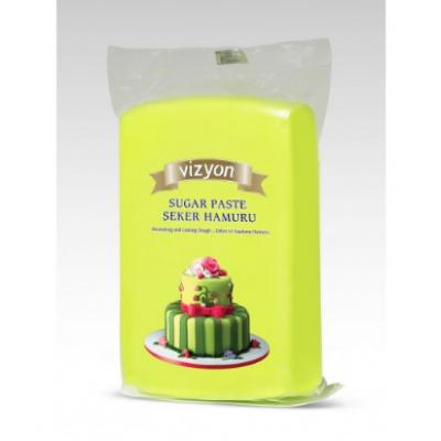 Светло-зеленая сахарная мастика Vizyon (Визьен) 1 кг