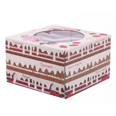 Коробка для торта «Сказочных сюрпризов» 25 х 25 х 10 см