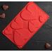 Форма для шоколада Сердечки 3D
