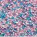 Посыпка кондитерская шарики перламутровые 1-2 мм 100 гр голуб-лиловый-розовый