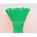 Палочки для сахарной ваты пластиковые 37 см 100 шт Зеленые