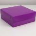 Упаковка для капкейков фиолетовая 25х25х10 см на 9 шт