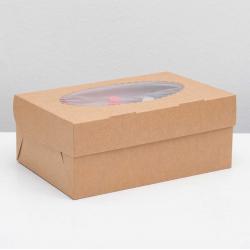 Упаковка для маффинов 25х17х10 см на 6 шт