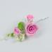 Сахарные цветы Ветка Розы (розовая)