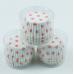 Капсулы бумажные для кексов Белый в горошек 100 шт
