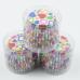 Капсулы бумажные для кексов Разноцветные сердечки 100 шт