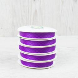 Лента атласная Шахматы фиолетовый 1,2 см