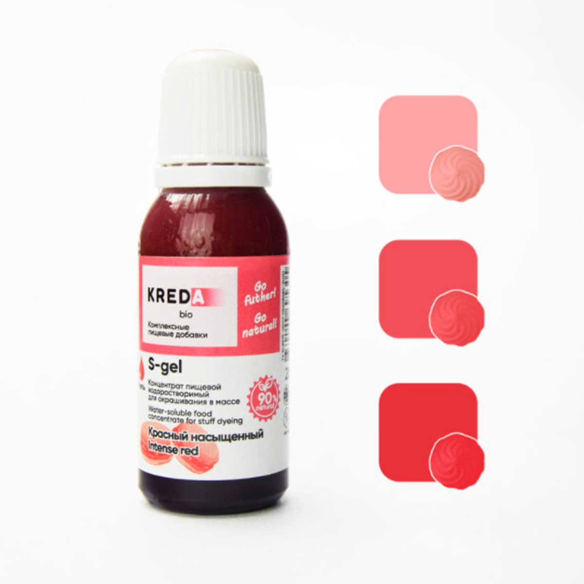 

Краситель пищевой гелевый Kreda S-gel 12 красный насыщенный 20 мл, 7801