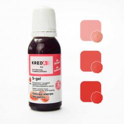 Краситель пищевой гелевый Kreda S-gel 57 красный электро 20 мл
