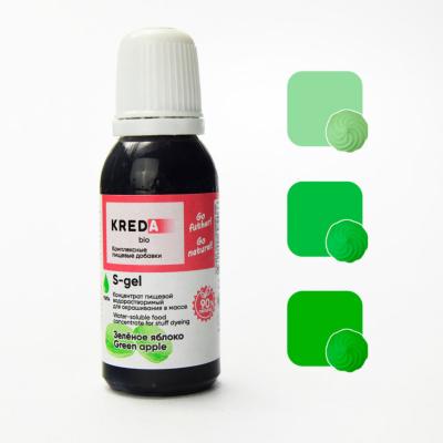 Краситель пищевой гелевый Kreda S-gel 39 зеленое яблоко 20 мл