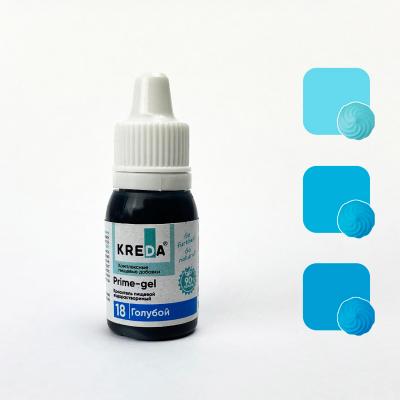 Краситель пищевой гелевый Kreda Prime-gel 18 голубой 10 мл