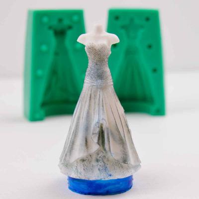 Силиконовый молд 3D Платье невесты