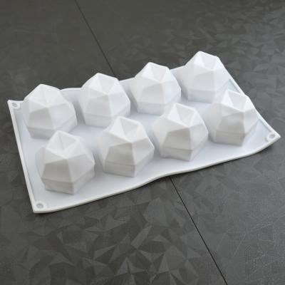 Силиконовая форма для выпечки и муссовых десертов Рубин 8 ячеек