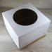 Коробка для торта с круглым окошком 30х30х19 см