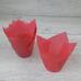 Капсулы бумажные для кондитерских изделий 10 шт Тюльпан Красный