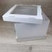 Коробка для торта с окошком 26х26х20 см