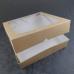 Коробка для пряников и сладостей Крафт 20х20х4,5 см