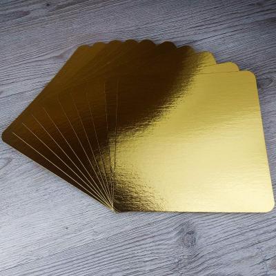 Подложки для кондитерских изделий Золото 21х21 см (10 шт) Квадрат