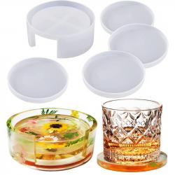 Набор силиконовых форм для творчества Подставки под чашку круглые