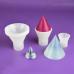 Набор силиконовых форм для творчества Конусы 3 шт