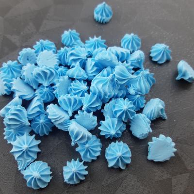 Фигурка сахарная Цветочки-безе 40 г (голубые)