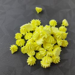 Фигурка сахарная Цветочки-безе 40 г (желтые)