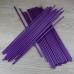 Палочки для сахарной ваты пластиковые 37 см 100 шт Фиолетовые
