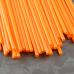 Палочки для сахарной ваты пластиковые 37 см 100 шт Оранжевые