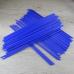 Палочки для сахарной ваты пластиковые 37 см 100 шт Синие