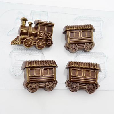 Пластиковая форма для шоколада Паровоз с вагонами