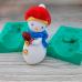 Силиконовый молд 3D Милый снеговик