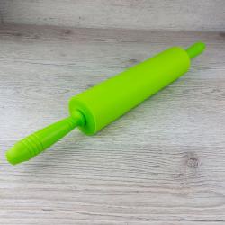 Скалка силиконовая с пластиковыми ручками 52 см