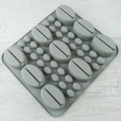 Силиконовая форма для шоколада и льда 41 ячейка Кофе в зернах