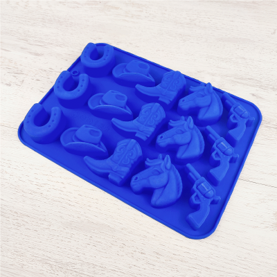 Силиконовая форма для шоколада и льда Ковбой 15 ячеек