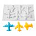 Силиконовая форма для шоколада и десертов 6 ячеек Самолеты
