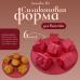 Силиконовая форма для выпечки Домики 3D 6 ячеек