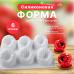 Силиконовая форма для выпечки и десертов 6 ячеек Малина 3Д