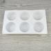 Силиконовая форма для выпечки и десертов 6 ячеек Цилиндр