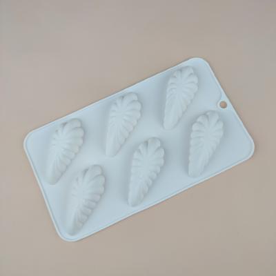 Силиконовая форма для выпечки и десертов Ракушки морские 6 ячеек