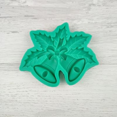 Силиконовый молд Новогодние колокольчики с бантом