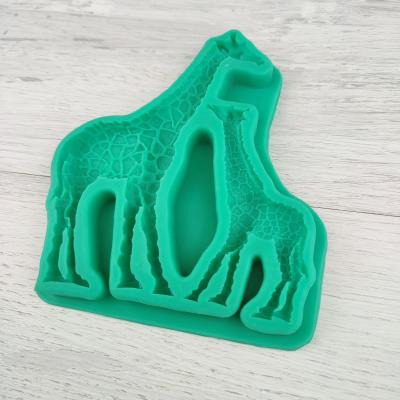 Силиконовый молд Семья жирафов