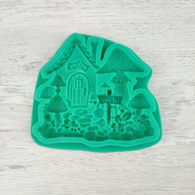 Силиконовый молд Грибной домик