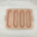 Силиконовая форма для выпечки с перфорацией Багет 4 ячейки