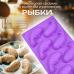 Силиконовая форма для выпечки и десертов Рыбки 8 ячеек