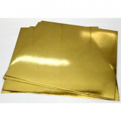 Подложки для кондитерских изделий Золото 22х22 см (10 шт) Квадрат