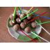 Палочки для кейк-попсов пластиковые 15 см  50 шт Радуга