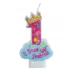 Свеча в торт С днем рождения цифра 1 (Корона)