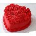 Красная сахарная мастика для обтяжки тортов и лепки фигурок (1 кг)